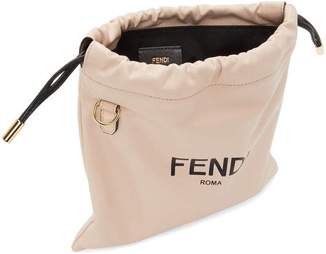 fendi pink drawstring logo bag|handbag logo identification.